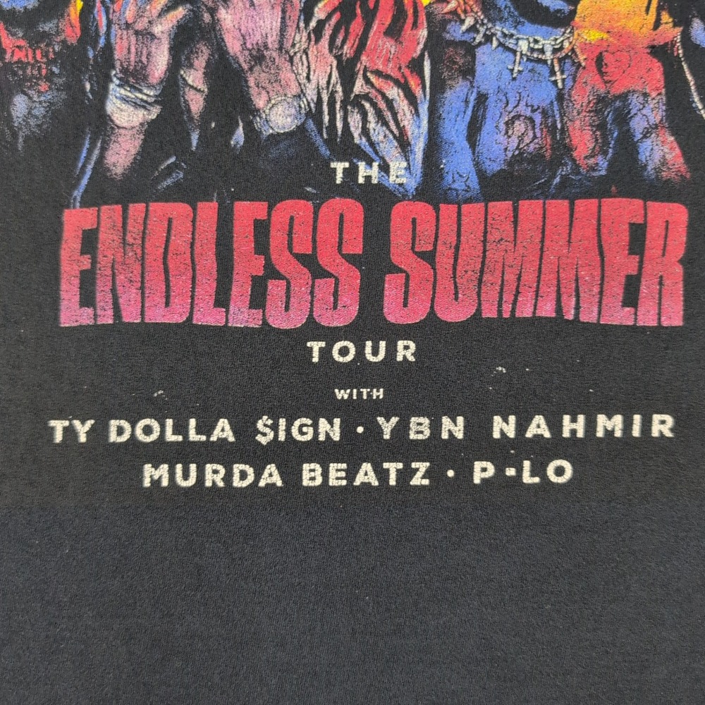 G-Eazy Lil Uzi Vert Endless Summer Tour 2018 T-Shirt Mens Fits Like Medium Black - Picture 11 of 14